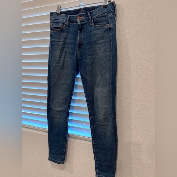 Mother The Looker High Waist Crop Skinny Jeans Size 26 - Picture 12 of 13